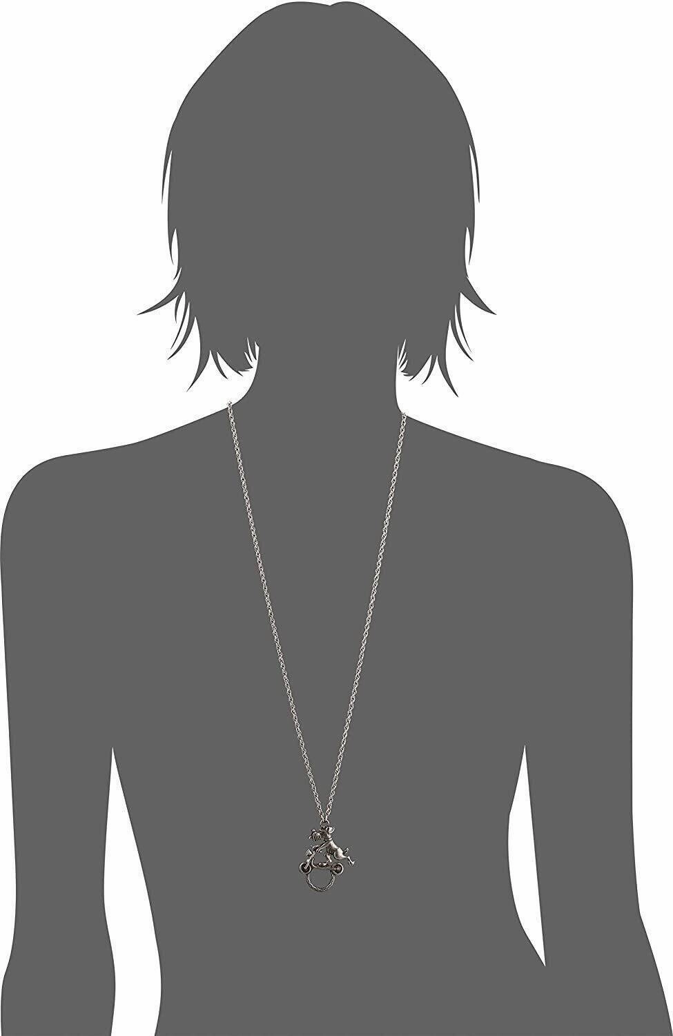 1928 Jewelry Dog On Scooter Badge & Eyeglass Holder Chain Necklace 30"