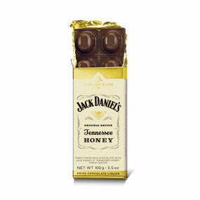 37% Milk Chocolate Bar with Jack Daniel's Tennessee Honey Syrup Center