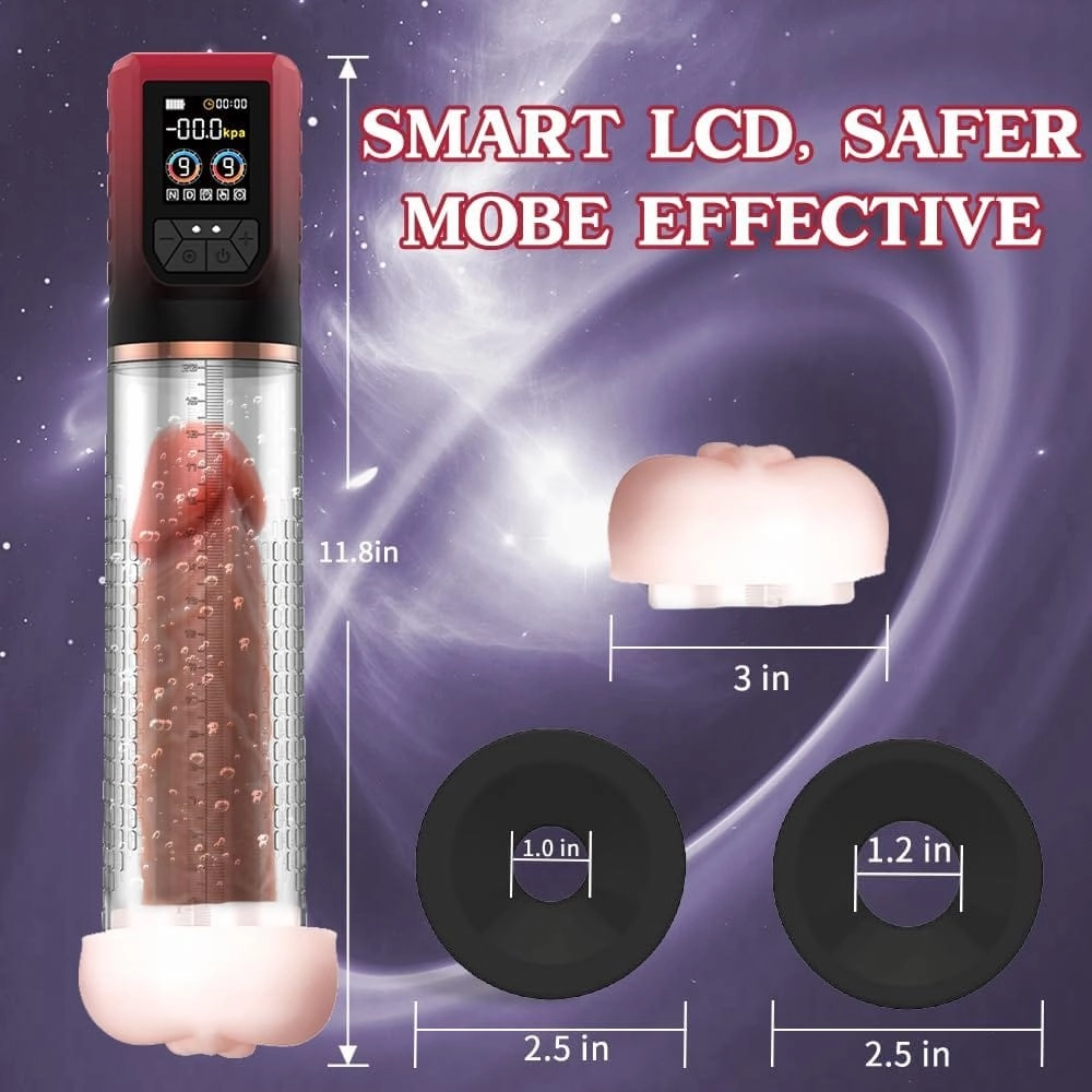3 In 1 Penis Enlarger Extender Pump Male Masturbator