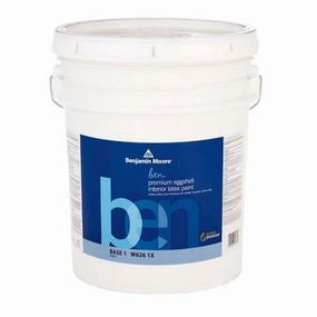 5 GAL ben Interior Acrylic Latex Paint & Primer - Eggshell Finish