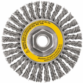 5 IN X 5/8 to 11 IN. Carbon Steel Stringer Wire Wheel