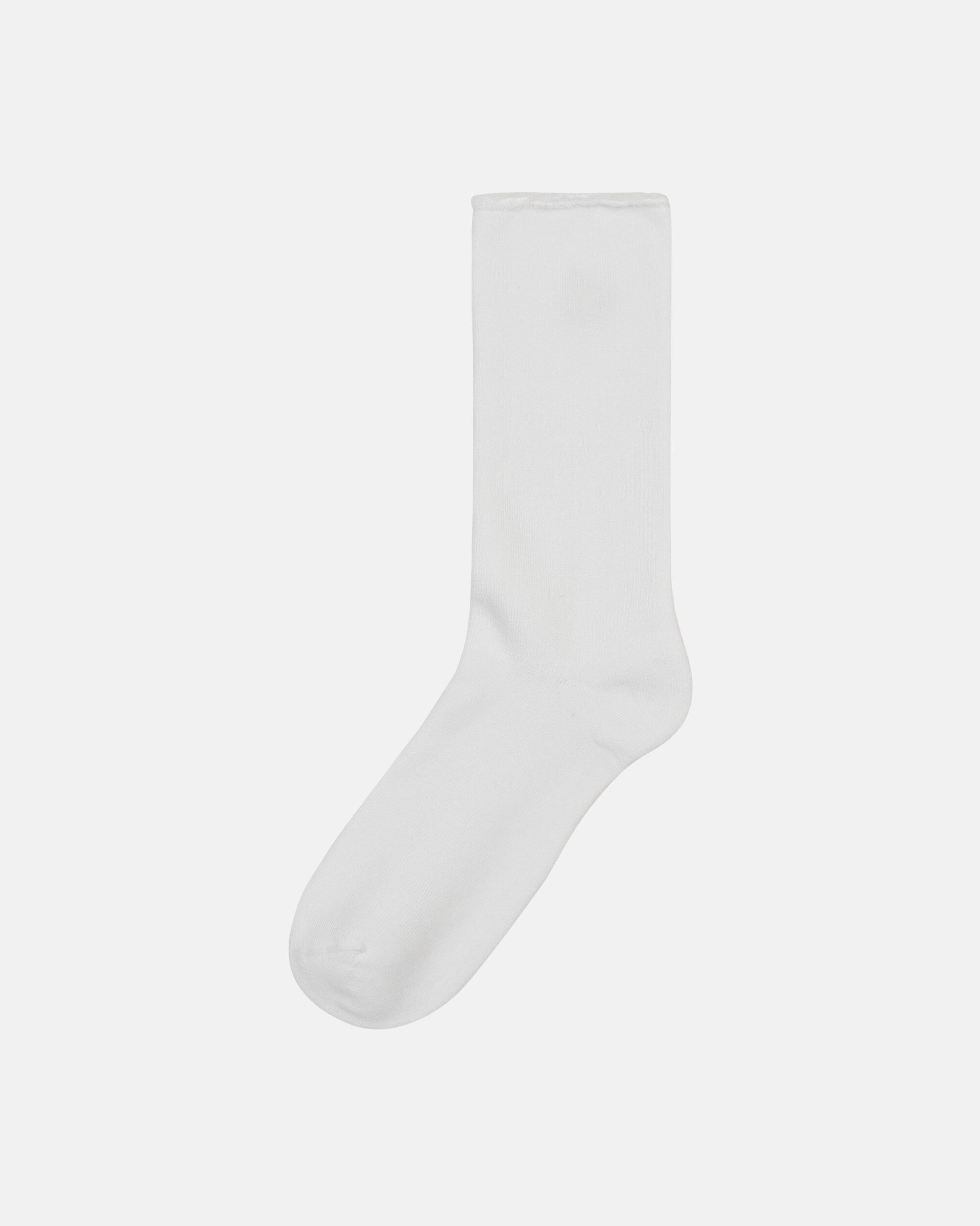 'Boke Flower' Crest Socks White