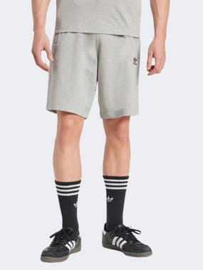 Adidas Essentials Trefoil Men Original Short Medium Grey Heather