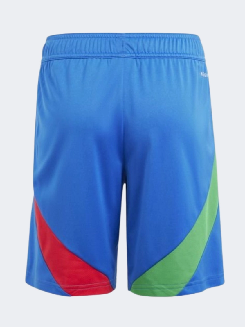 Adidas Italy 24 Away Men Football Short Blue/Red/Green
