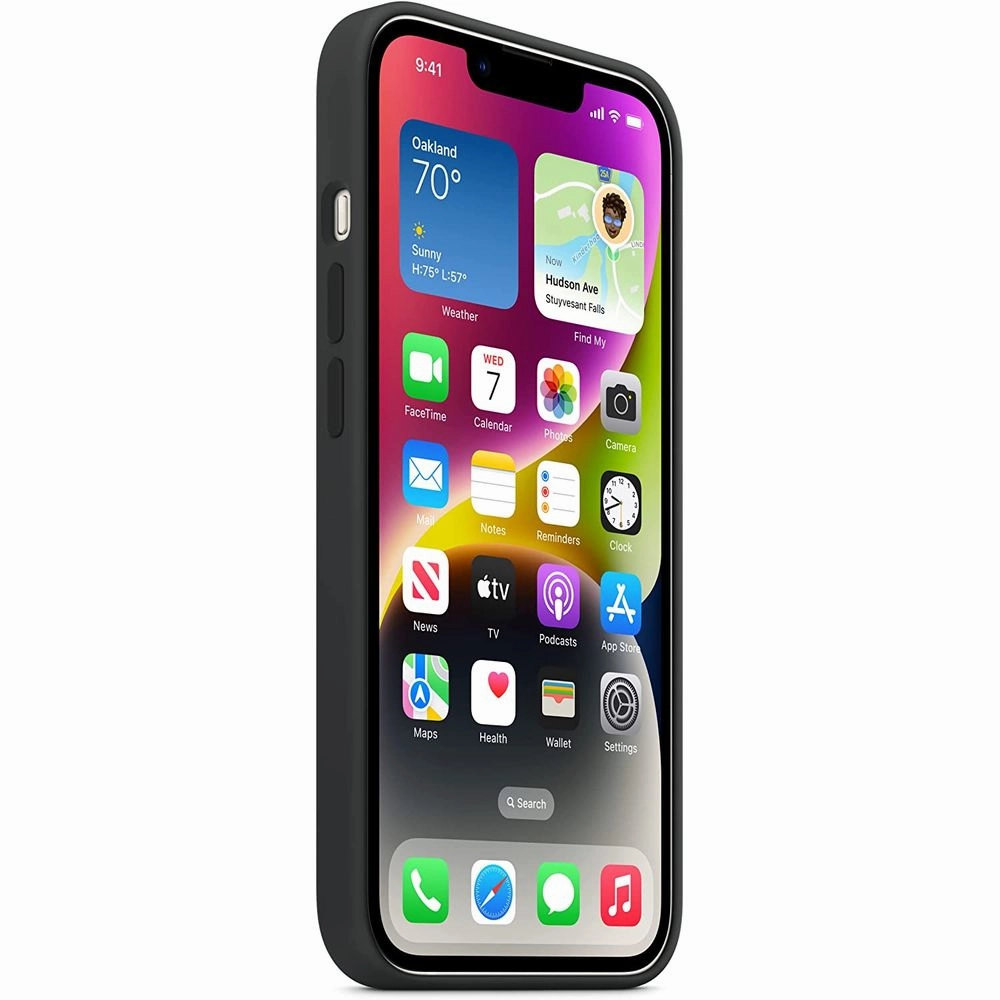 Apple Computer MPRU3ZM/A iPhone 14 Silicone Case with MagSafe Midnight