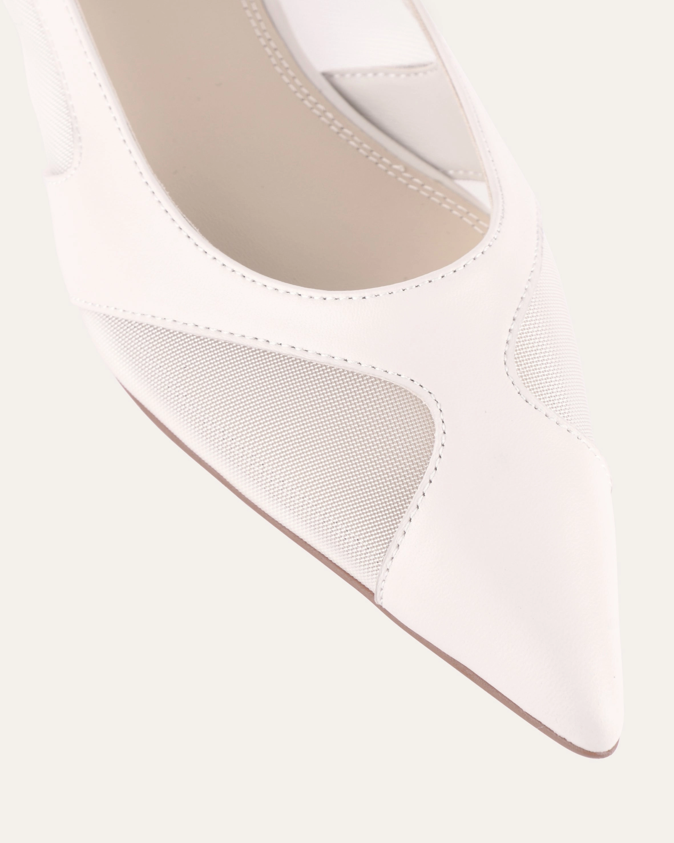 ARBOR DRESS FLATS OFF WHITE MULTI