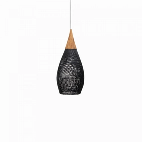 Bayan Horn Pendant Large - Black