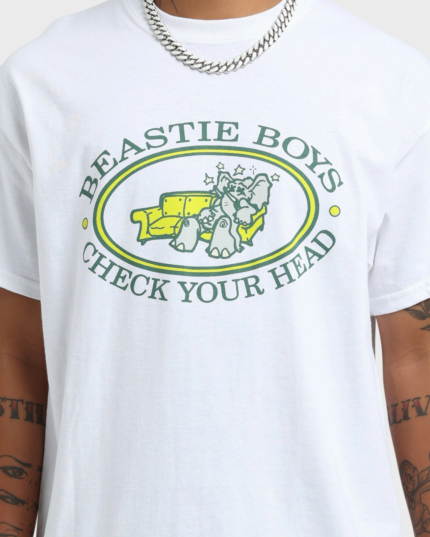 Beastie Boys Check Ya Head T-Shirt White