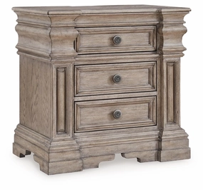 Blairhurst Light Grayish Brown Three Drawer Night Stand