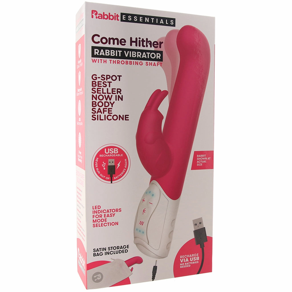 Come Hither G-Spot Rabbit Vibe in Pink