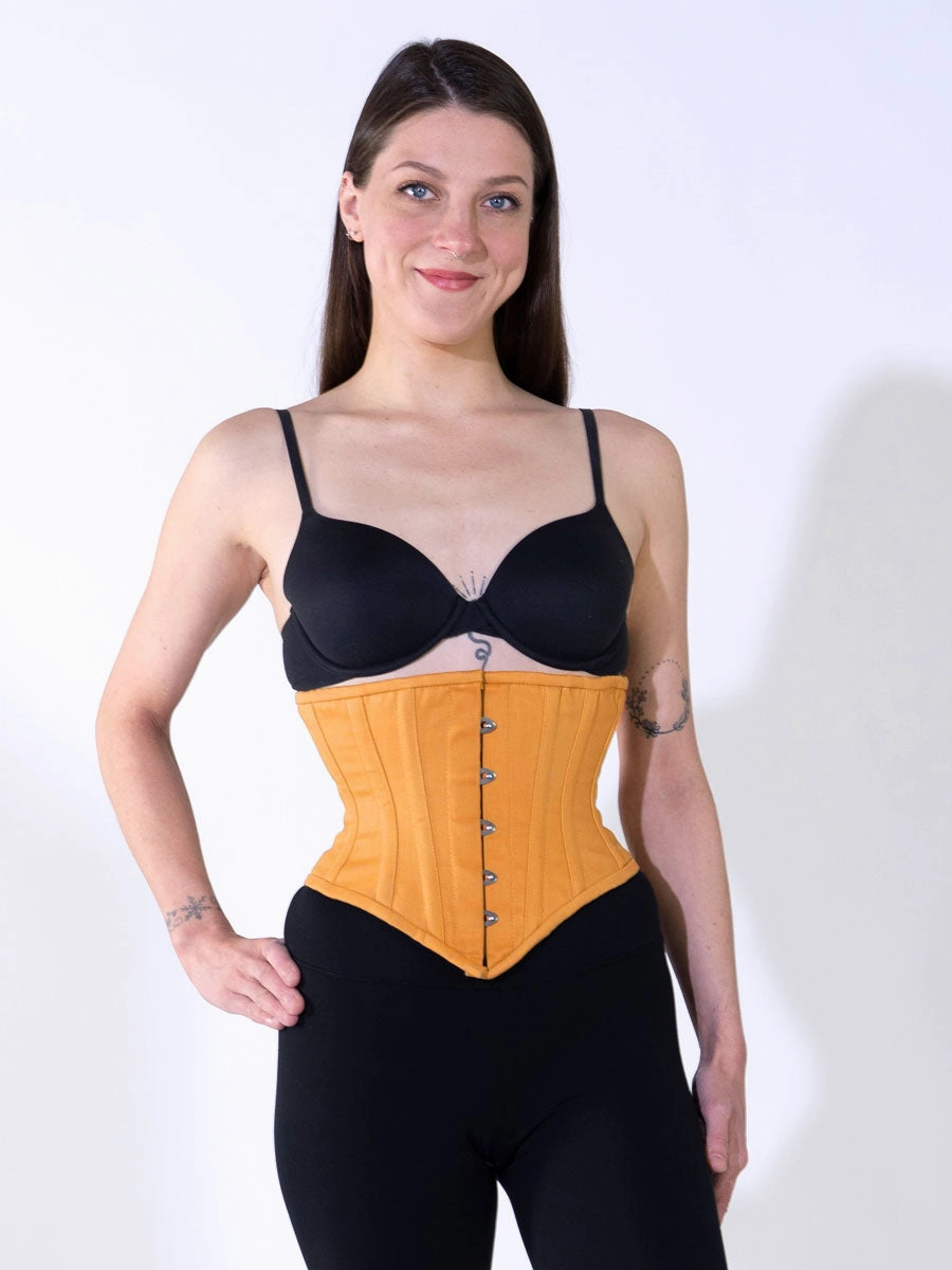 Cotton Hourglass Curve Waspie Underbust Corset : CS-201