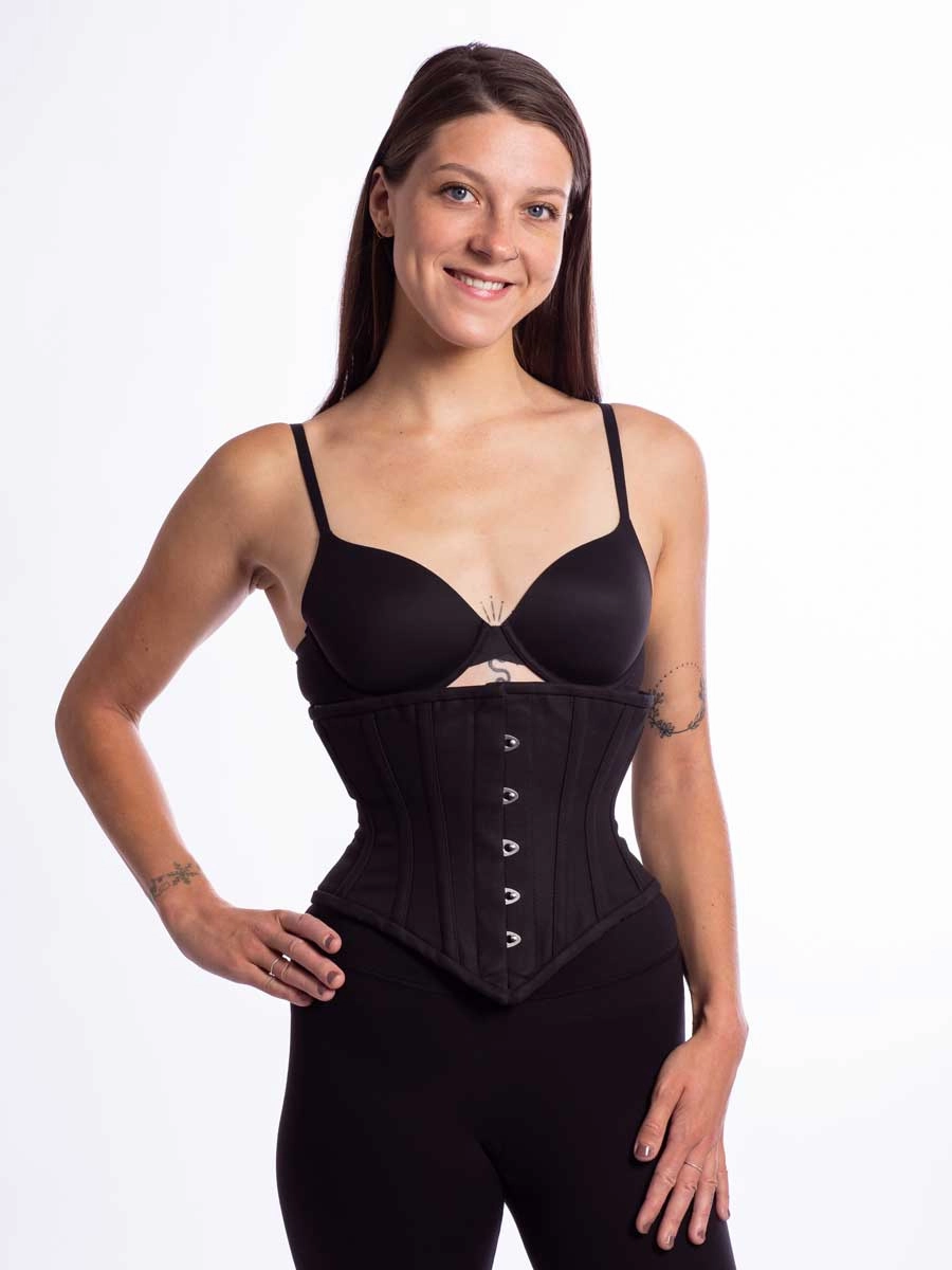 Cotton Hourglass Curve Waspie Underbust Corset : CS-201