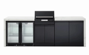 Crossray TCEK-05 BBQ, Cabinet & Double Fridge