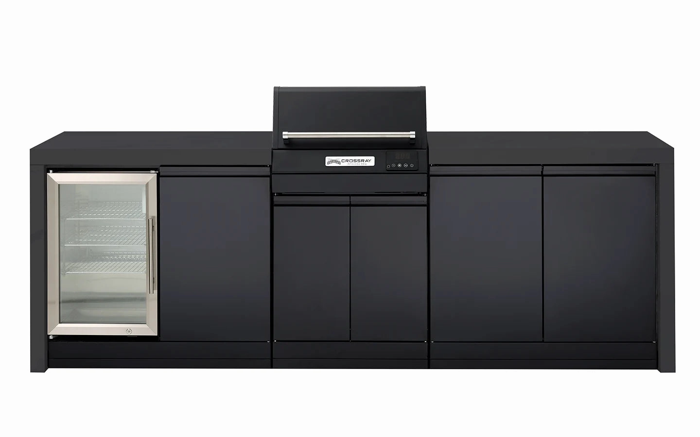 Crossray TCEK-09 eXtreme Electric Outdoor BBQ Kitchen with Single Door Fridge