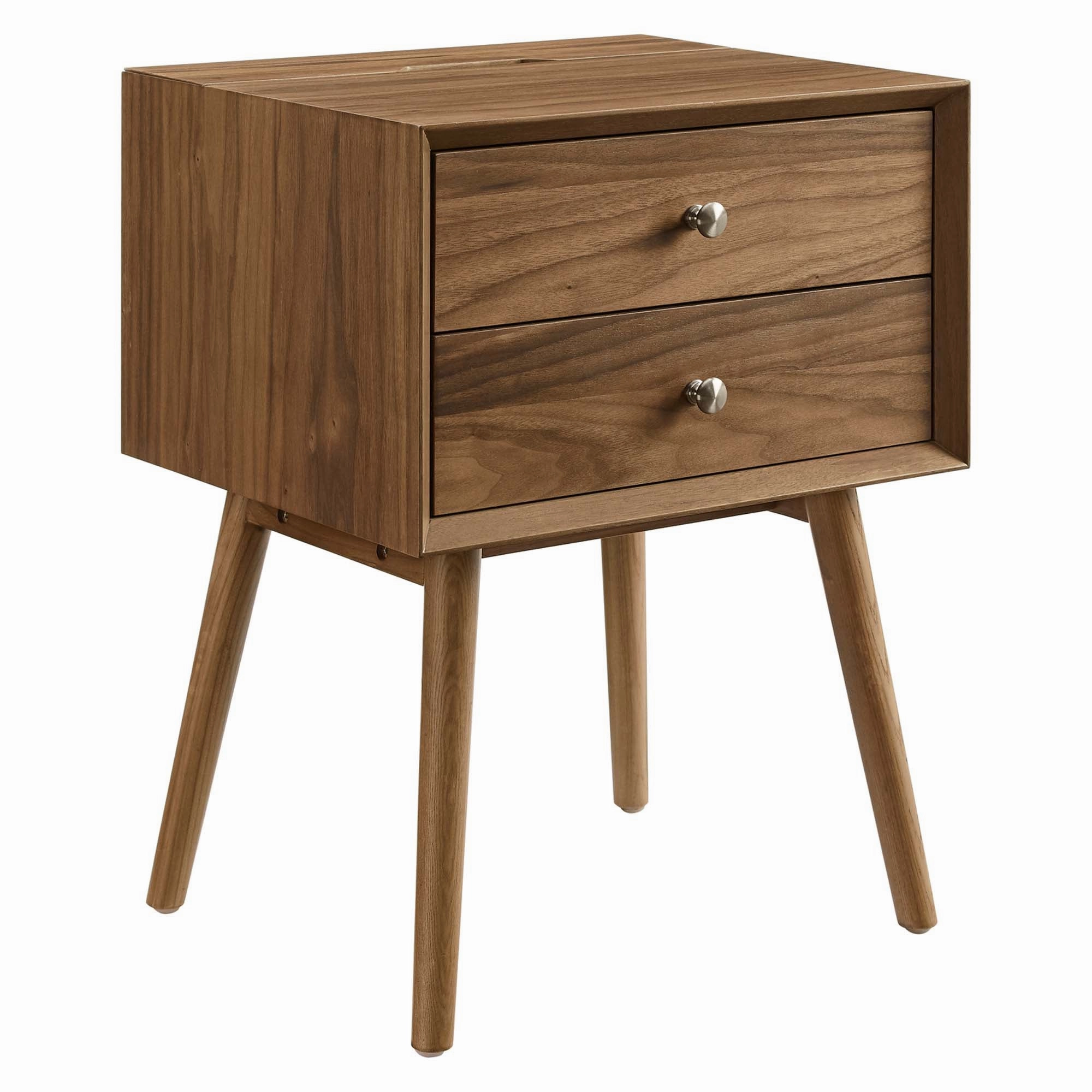 Ember Wood Nightstand With USB Ports by Modway