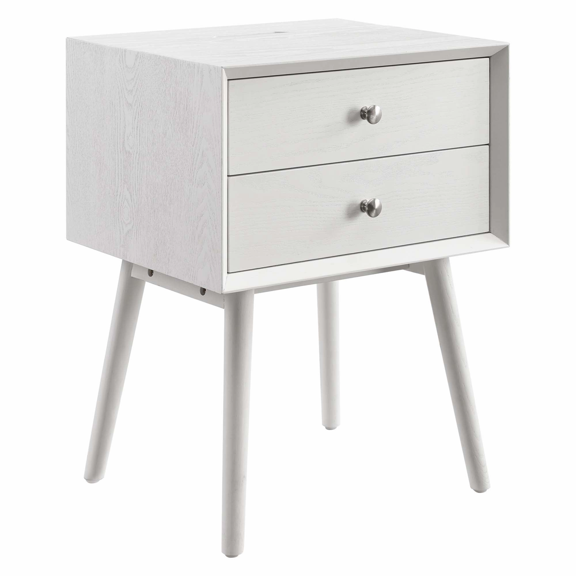 Ember Wood Nightstand With USB Ports by Modway
