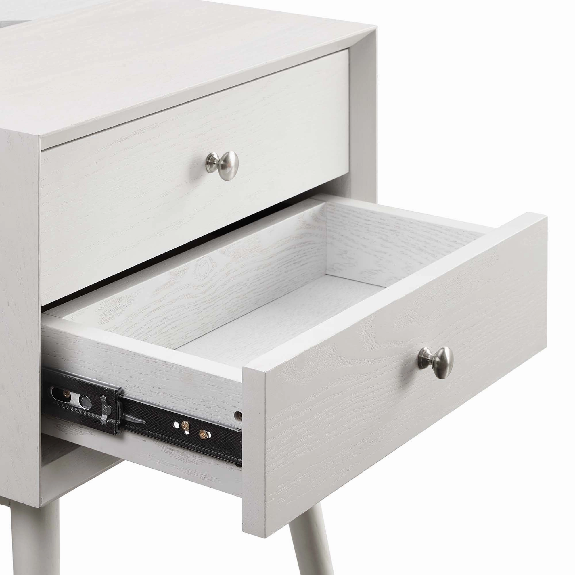 Ember Wood Nightstand With USB Ports by Modway