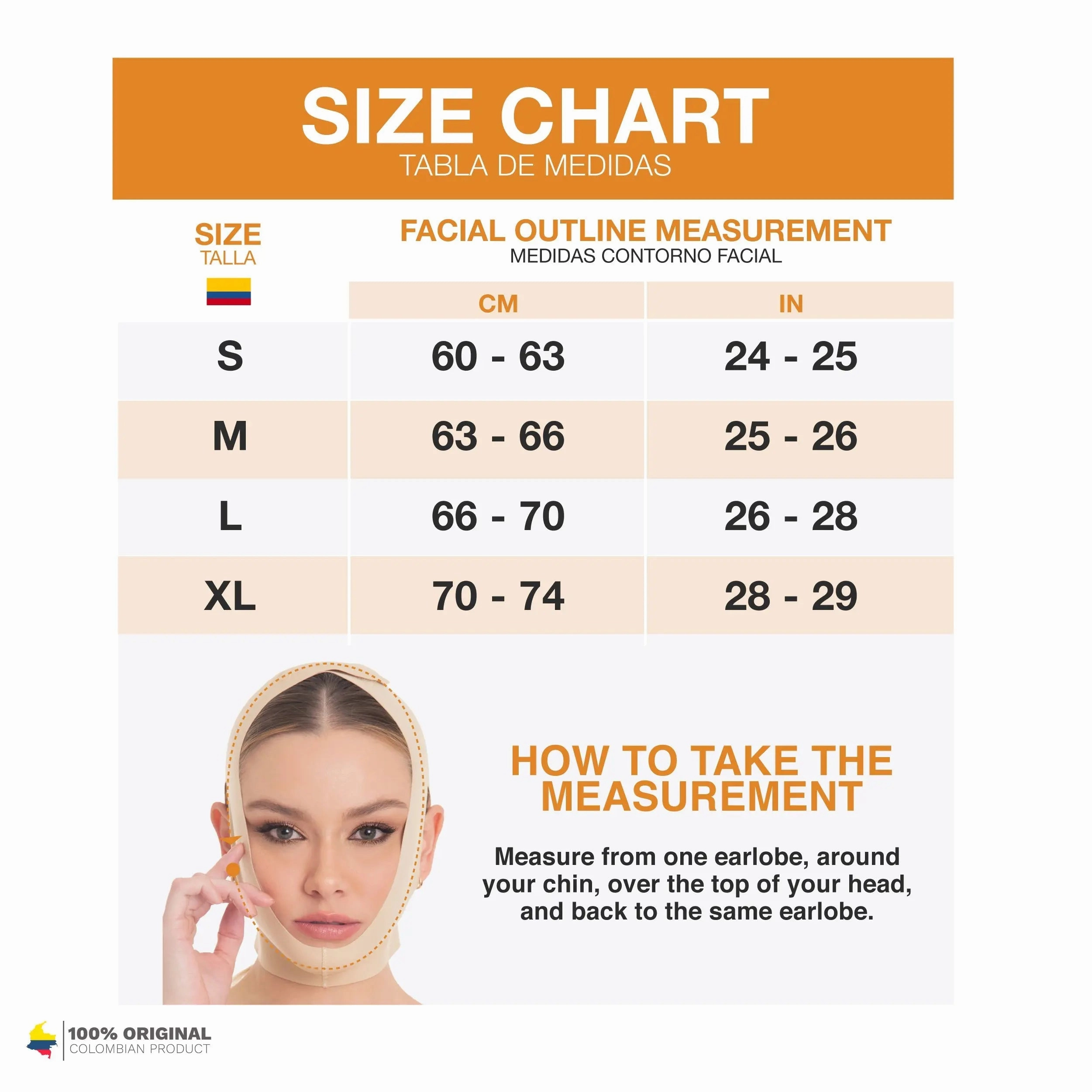 Fajas MYD 0810 | Fajas Colombianas Post-Surgical Chin Compression Strap – High Compression