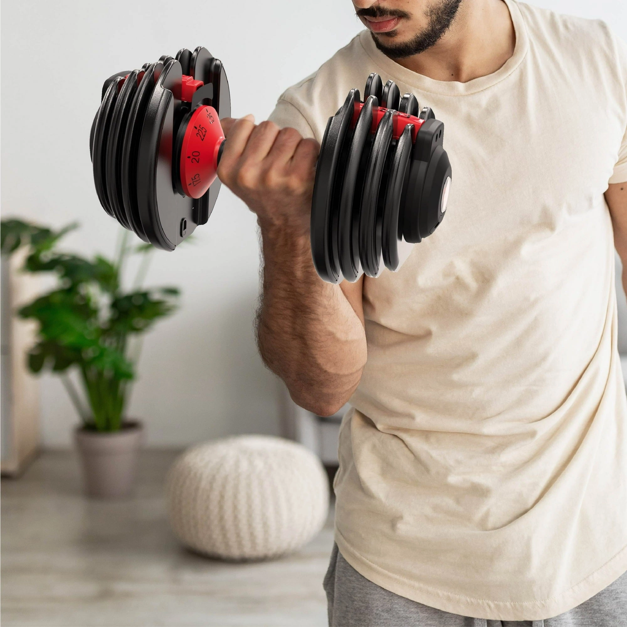 FitRx 30178SC  SmartBell 9 in 1 Adjustable Dumbbell, 2-Pack