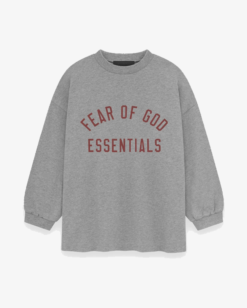 FOG ESSENTIALS FALL24 DARK HEATHER KIDS LONGSLEEVE