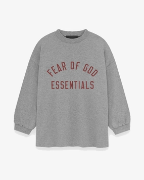 FOG ESSENTIALS FALL24 DARK HEATHER KIDS LONGSLEEVE
