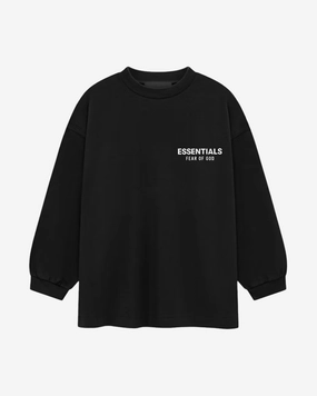 FOG ESSENTIALS HOLIDAY24 BLACK JERSEY KIDS LONGSLEEVE