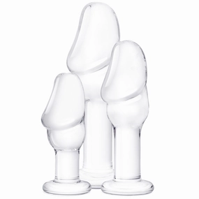 gläs 3pc Helmet Head Glass Anal Training Kit
