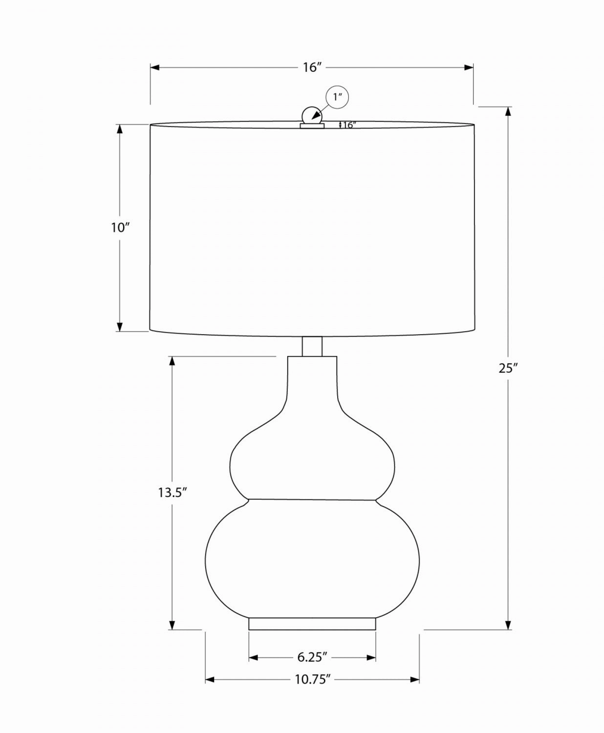 Hampton Table Lamp - Cream