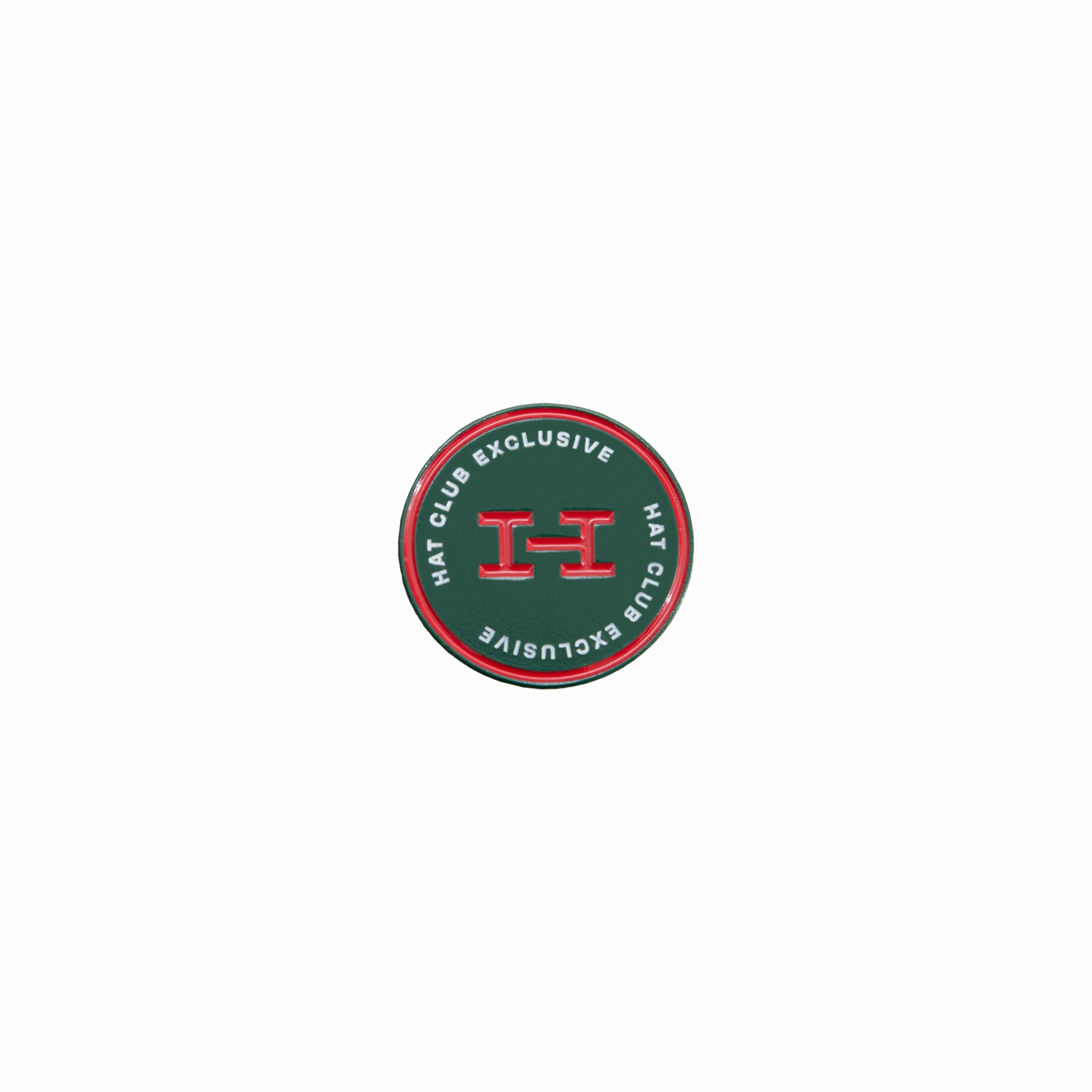 Hat Club Exclusive H Logo Pin - Green. Red