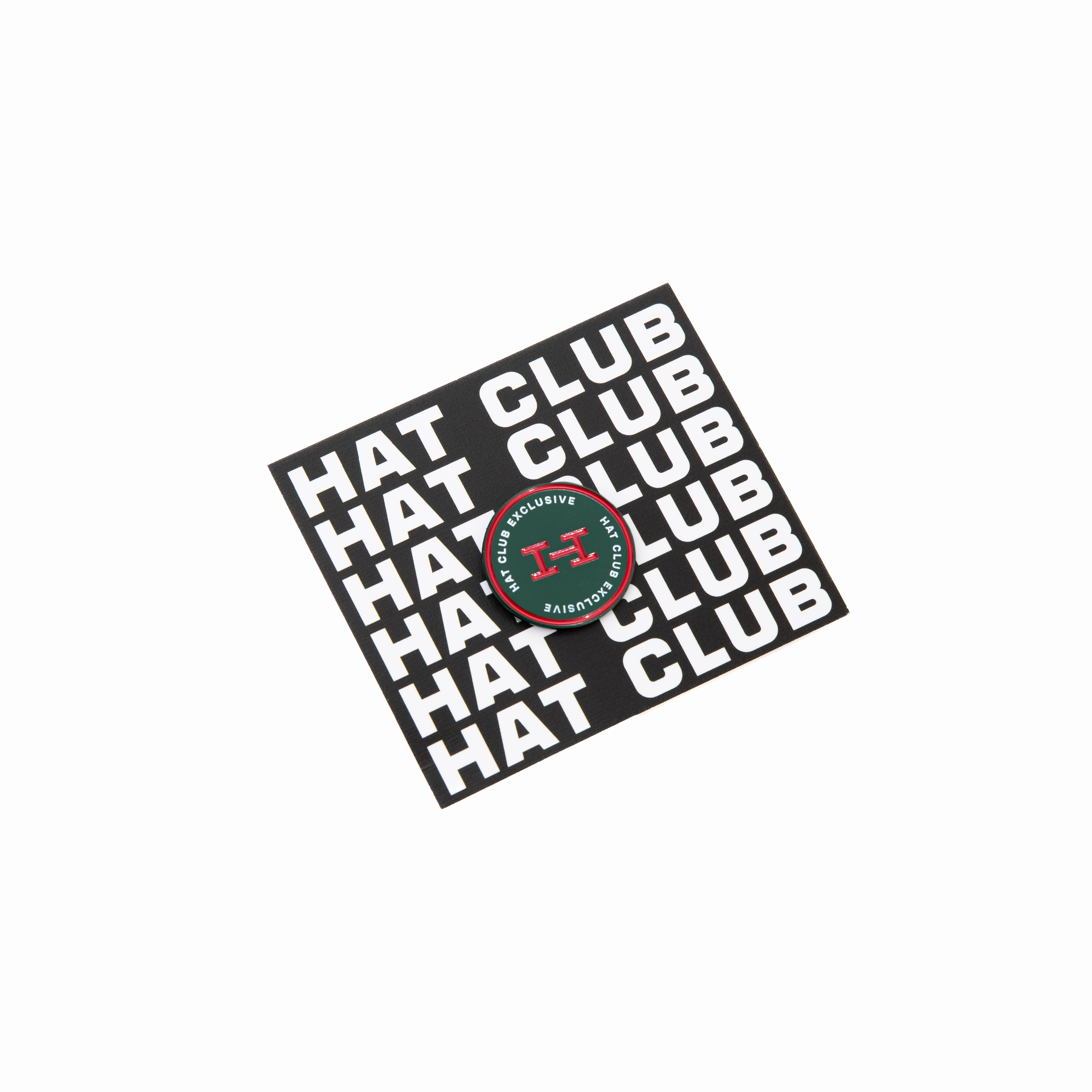Hat Club Exclusive H Logo Pin - Green. Red