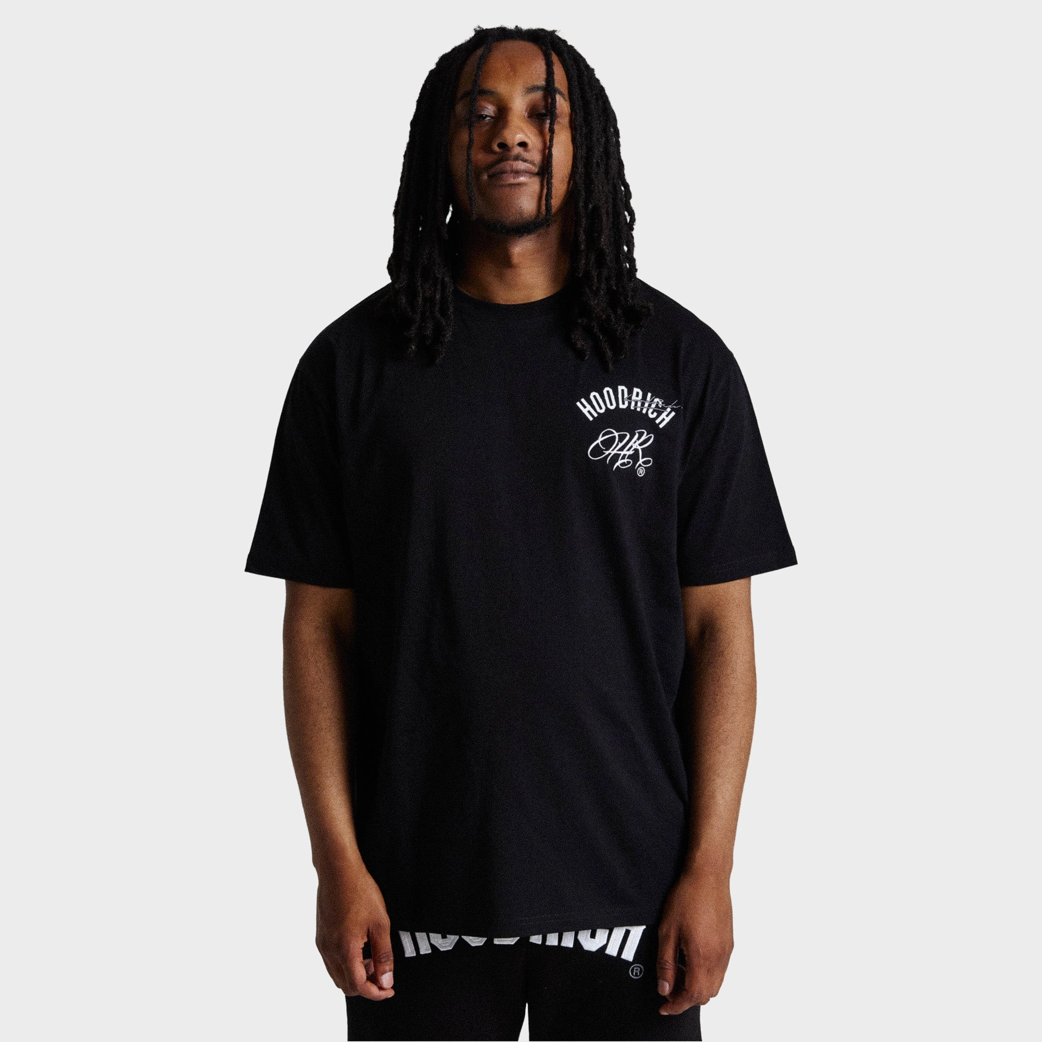 Hoodrich Heat Graphic T-Shirt Black / White - Lava Smoke