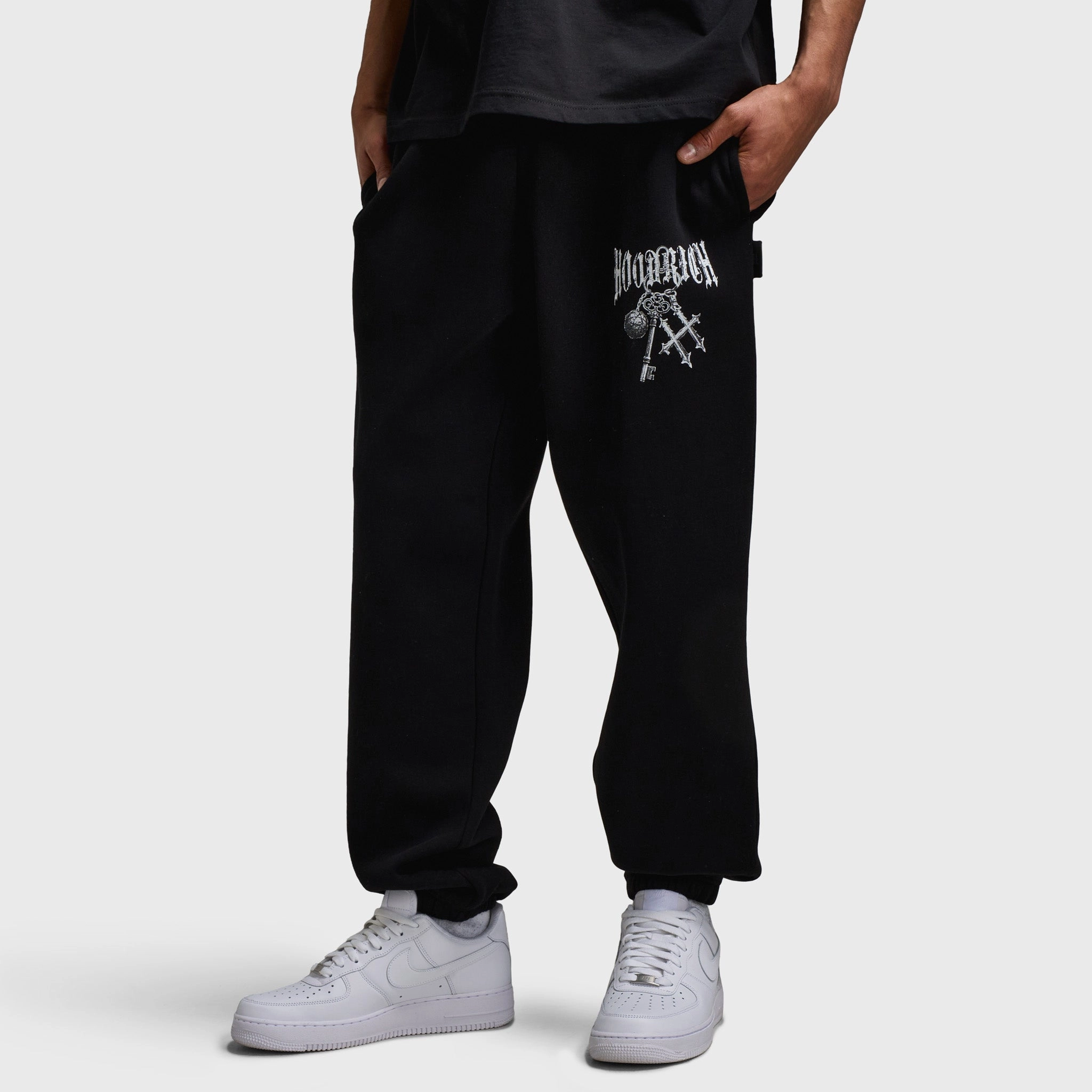 Hoodrich Rite Oversized Joggers Black / White