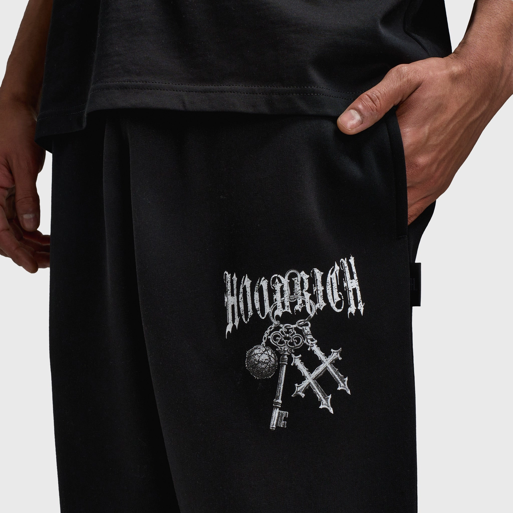 Hoodrich Rite Oversized Joggers Black / White