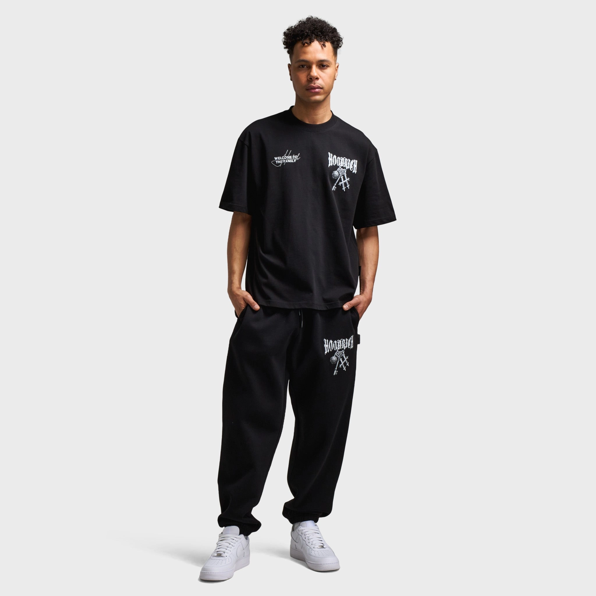 Hoodrich Rite Oversized Joggers Black / White