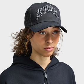 Hoodrich Ritual 5 Panel Trucker Cap Black / Grey