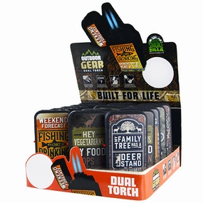 Hunt and Fish Dual Torch Lighter - 15 Pieces Per Retail Ready Display 26249