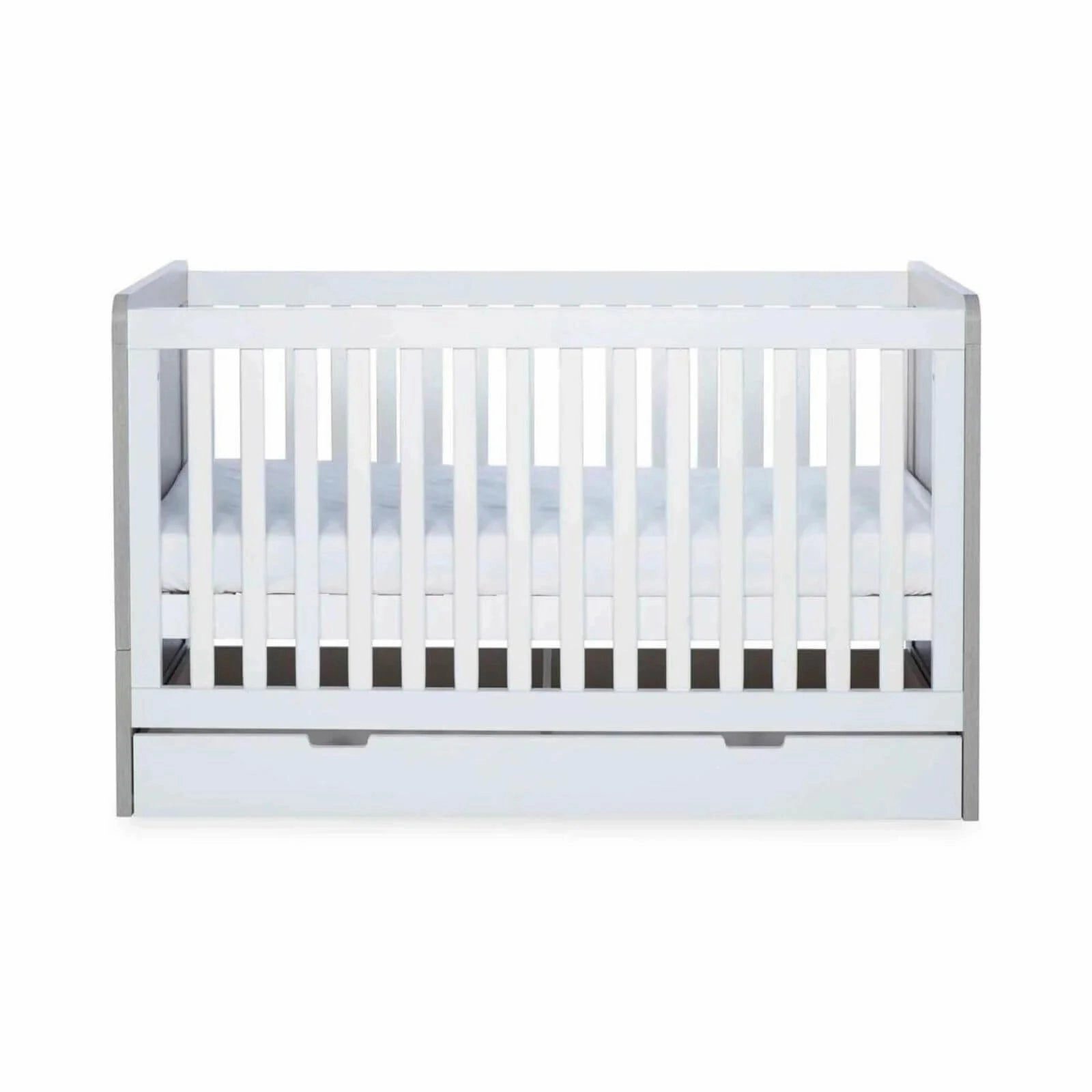 Ickle Bubba Pembrey Furniture Set Under Drawer Ash Grey & White 3 pcs - Premium Pocket Sprung Mattress