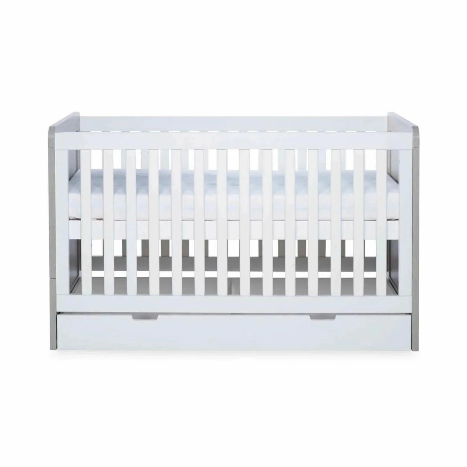 Ickle Bubba Pembrey Furniture Set Under Drawer Ash Grey & White 3 pcs - Premium Pocket Sprung Mattress