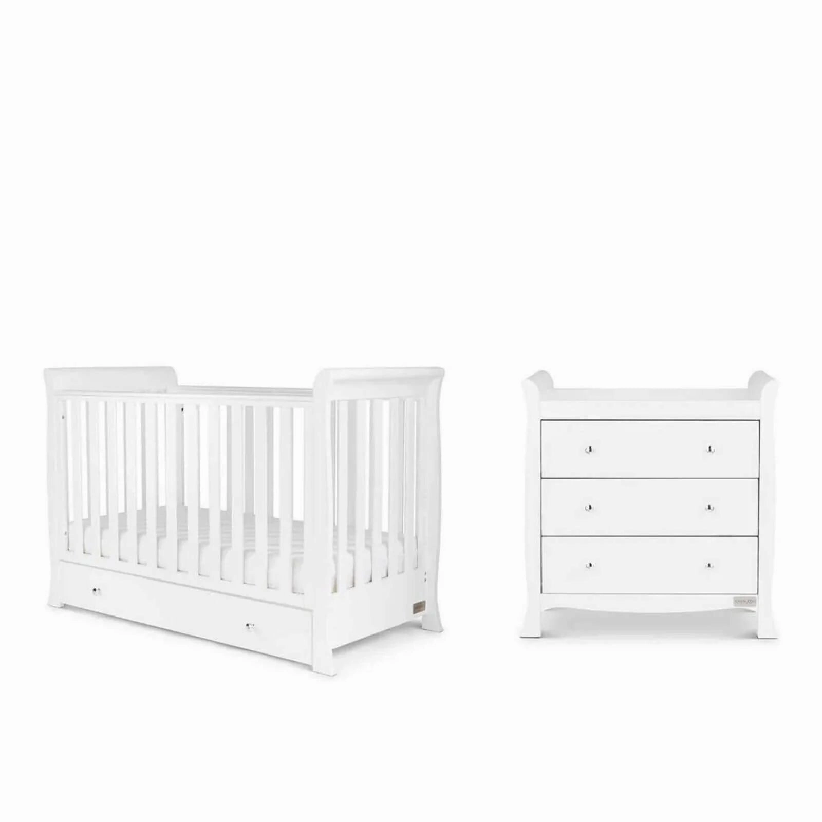 Ickle Bubba Snowdon 4-in-1 Mini Furniture Set Premium Pocket Sprung Mattress 2 pcs - White