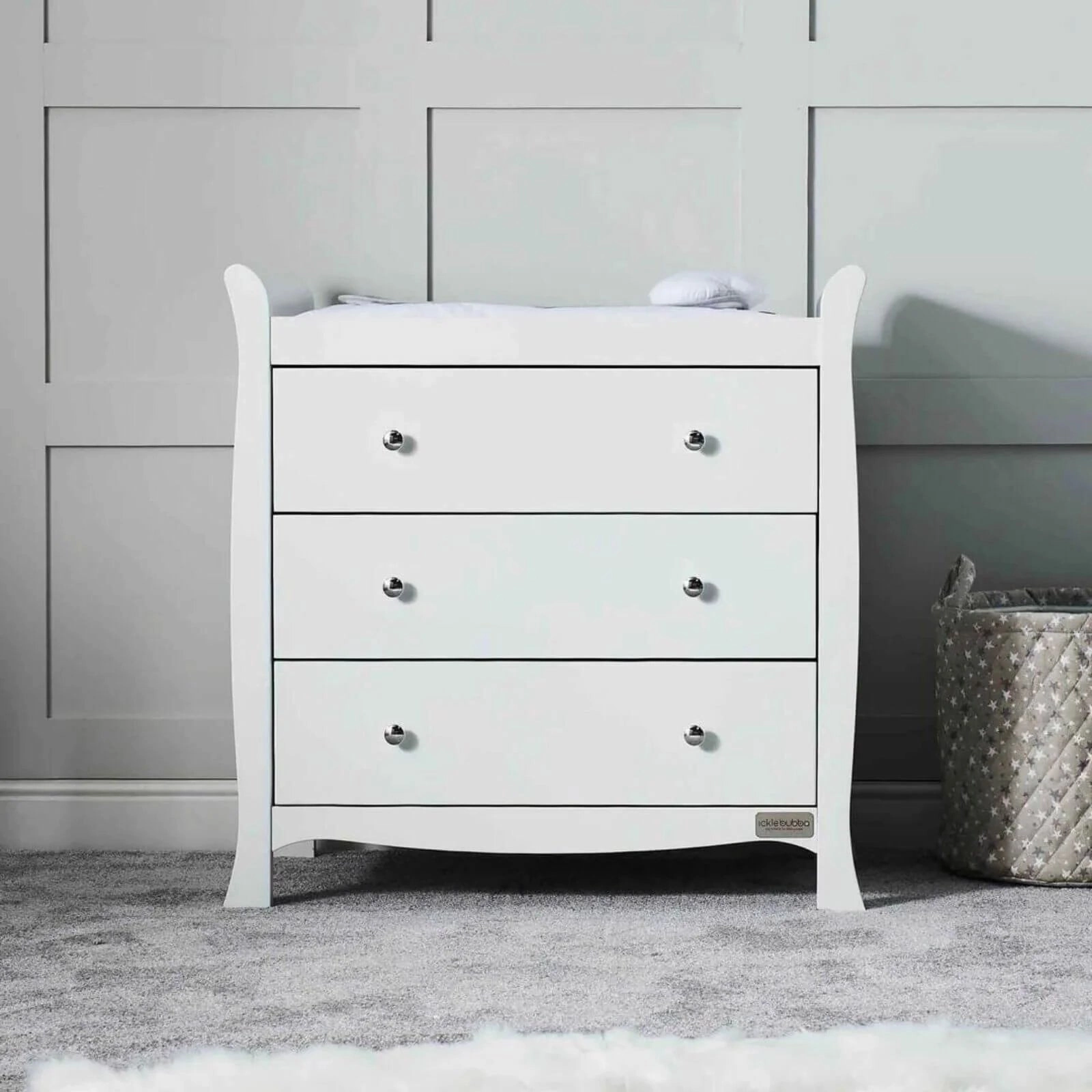 Ickle Bubba Snowdon 4-in-1 Mini Furniture Set Premium Sprung Mattress 2 pcs - White