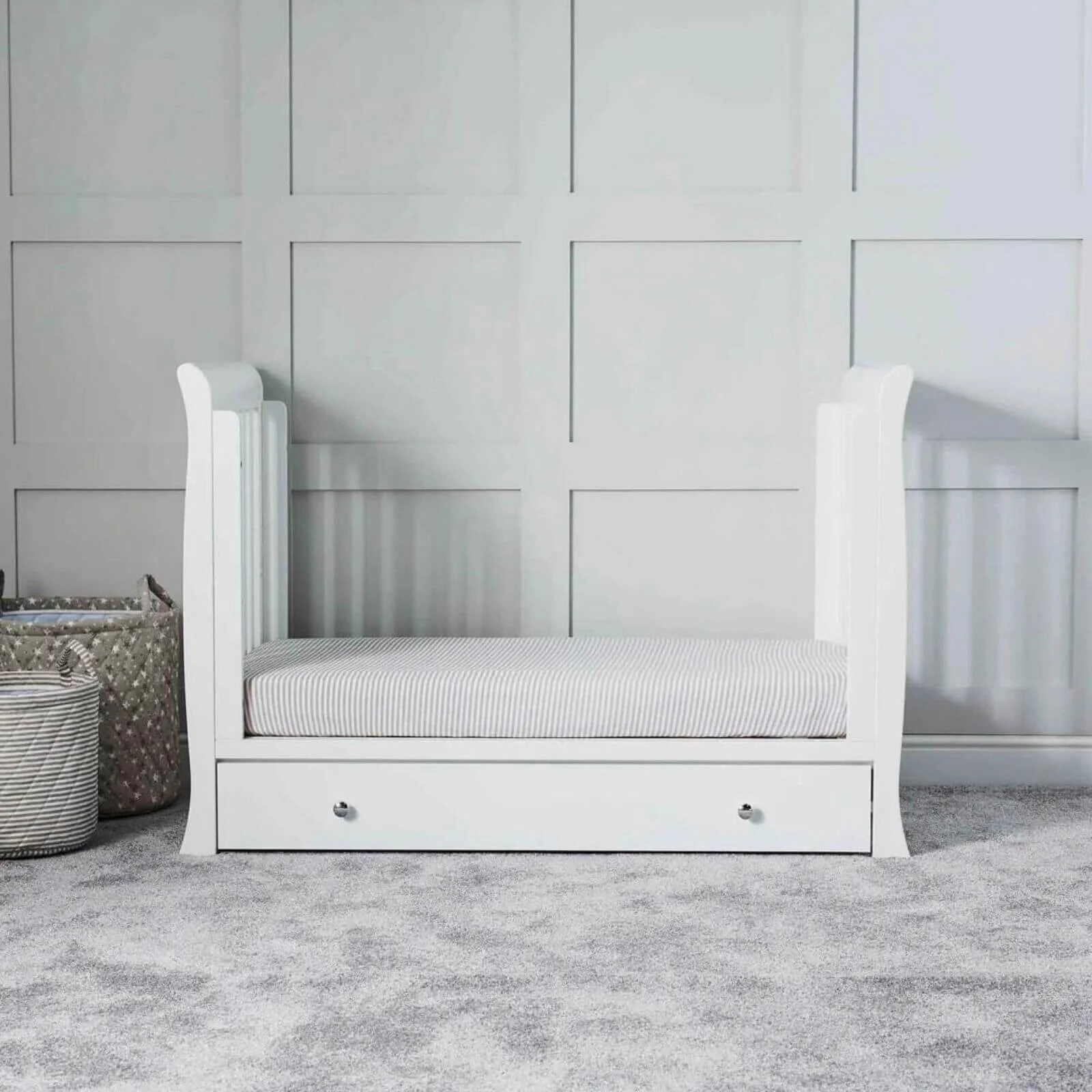 Ickle Bubba Snowdon 4-in-1 Mini Furniture Set Premium Sprung Mattress 2 pcs - White
