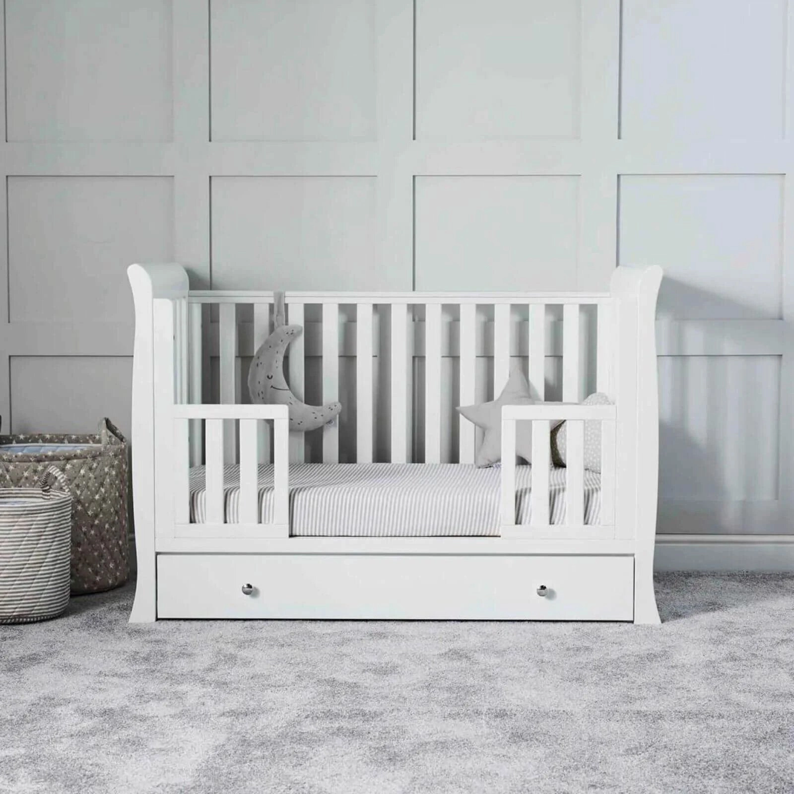 Ickle Bubba Snowdon 4-in-1 Mini Furniture Set Premium Sprung Mattress 2 pcs - White