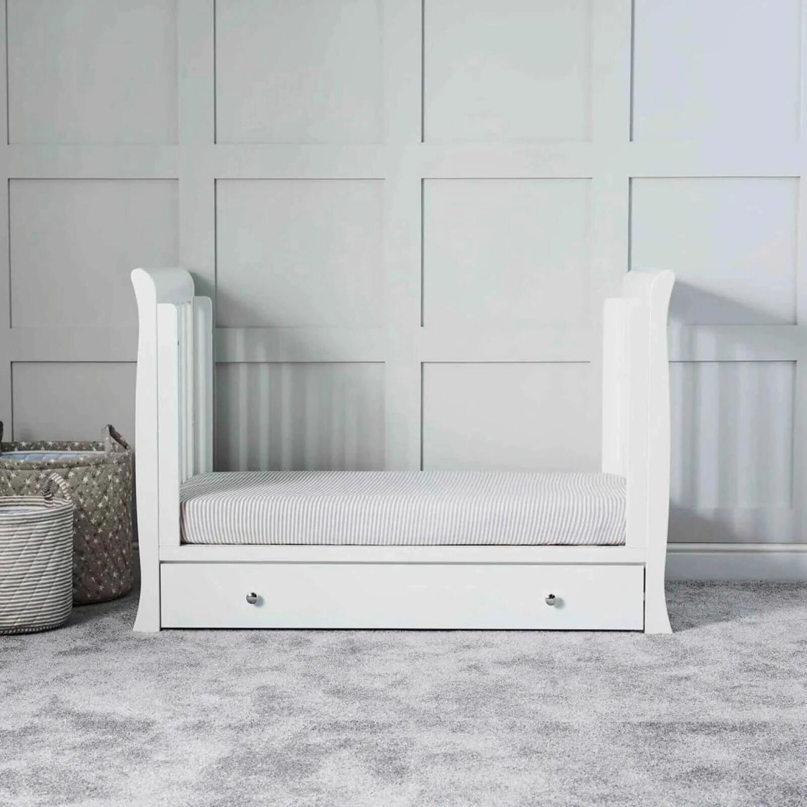 Ickle Bubba Snowdon 4-in-1 Mini Furniture Set Premium Sprung Mattress 3 pcs - White