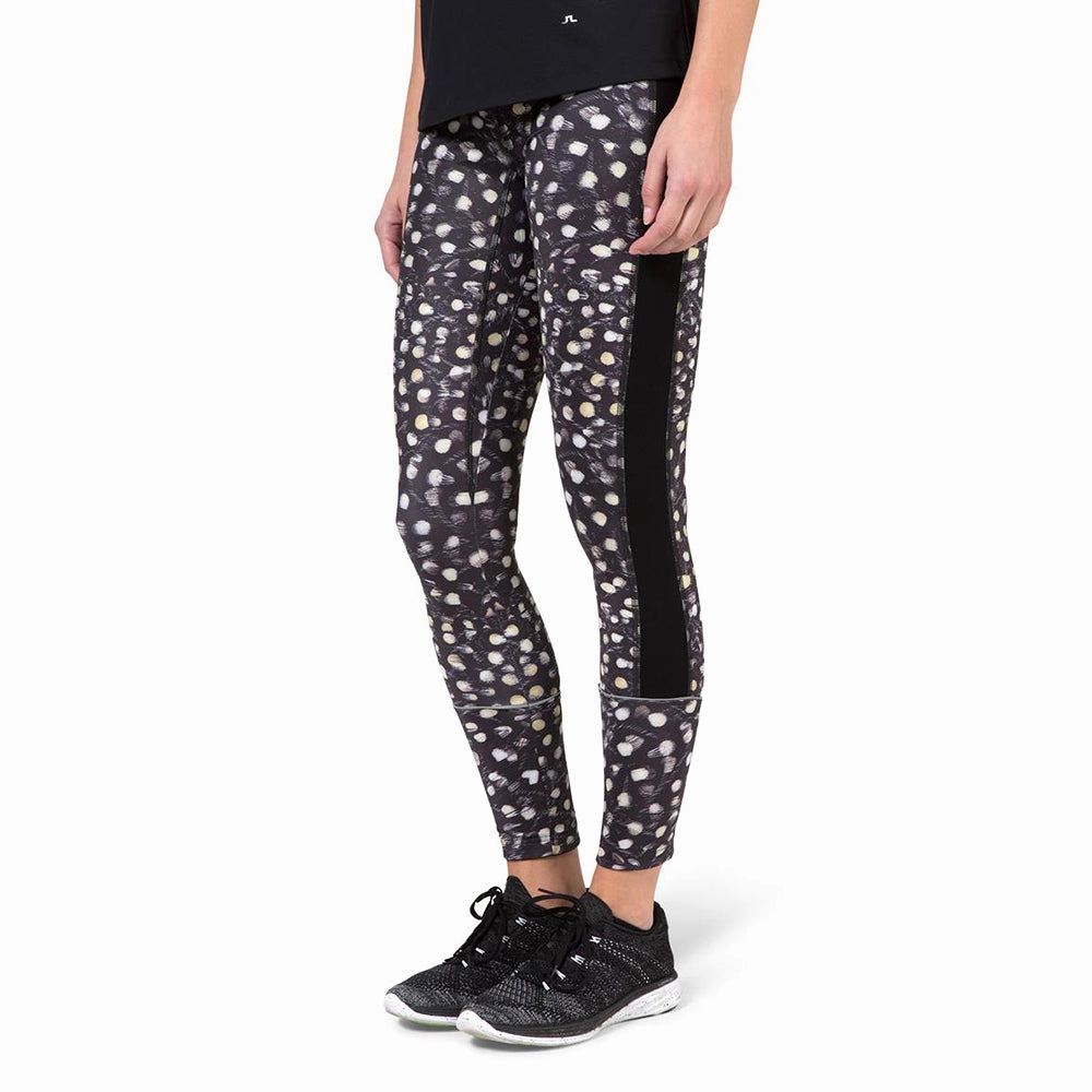 J.Lindeberg Gabriella Compression Poly Golf Leggings Black Pattern - SS17 Women