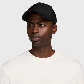 Jordan Rise Structured Metal Jumpman Strapback Cap / Black