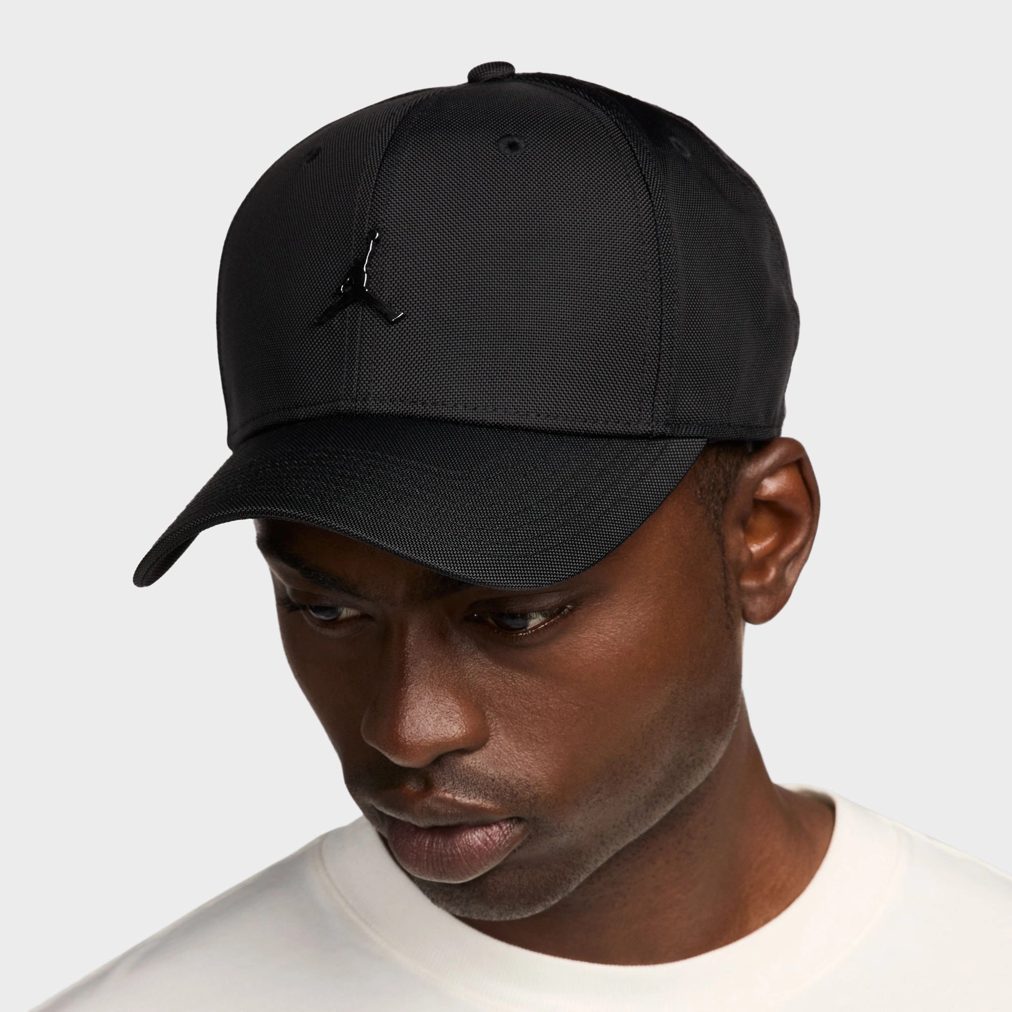 Jordan Rise Structured Metal Jumpman Strapback Cap / Black