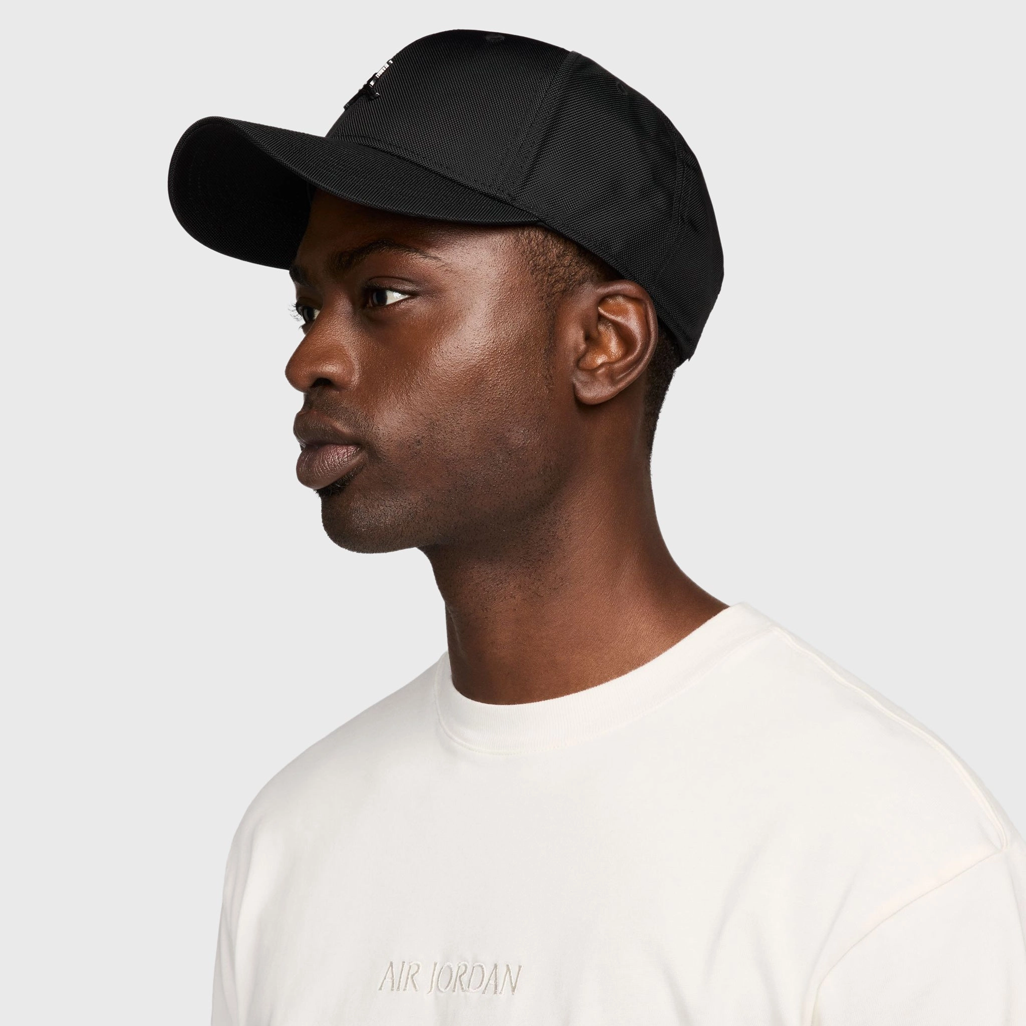 Jordan Rise Structured Metal Jumpman Strapback Cap / Black