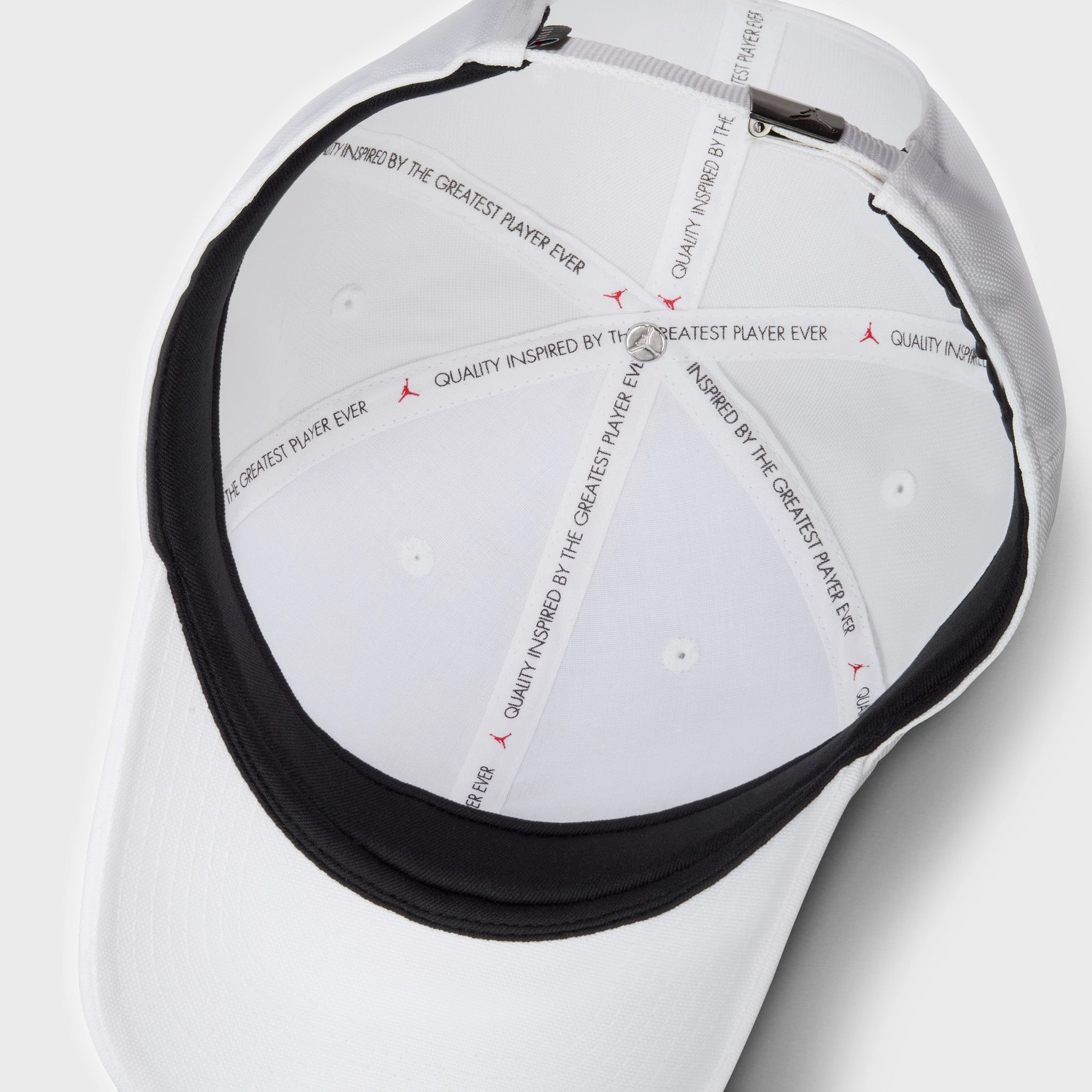 Jordan Rise Structured Metal Jumpman Strapback Cap / White