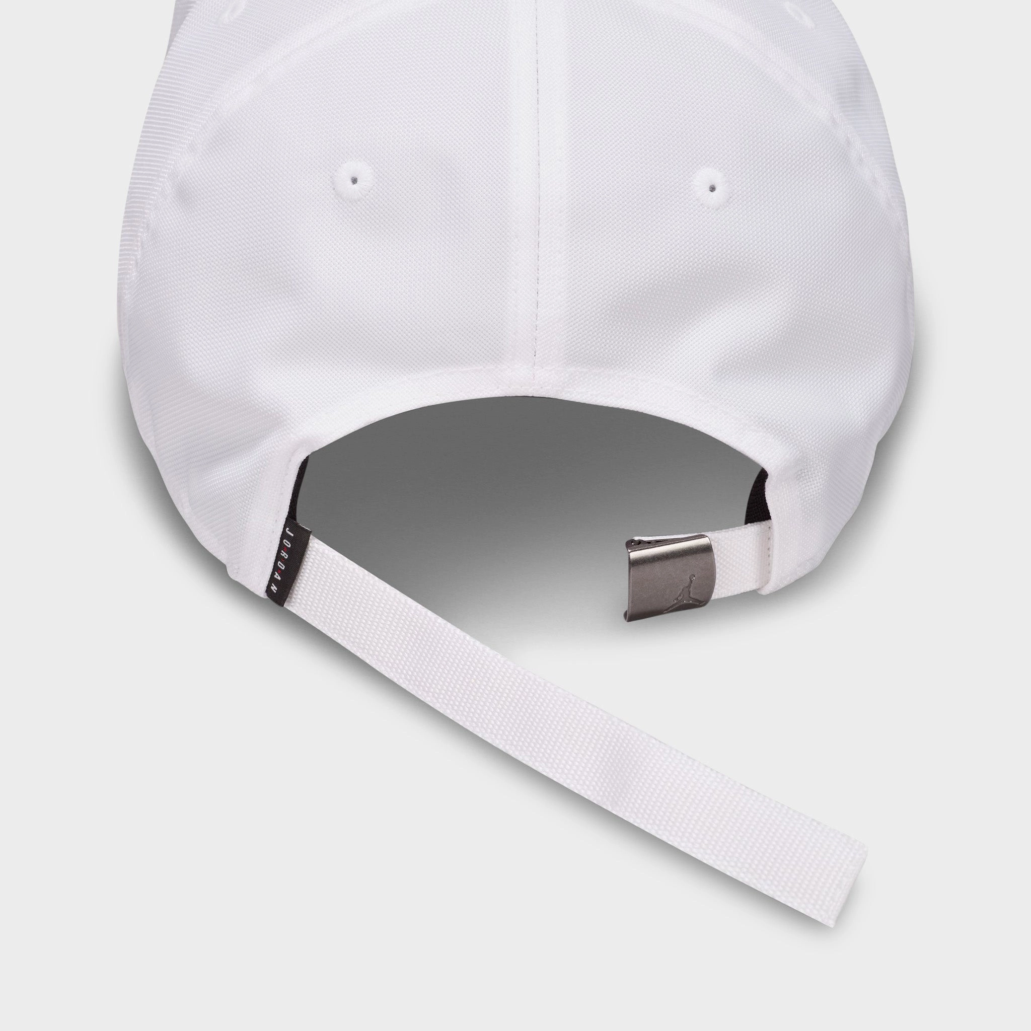 Jordan Rise Structured Metal Jumpman Strapback Cap / White