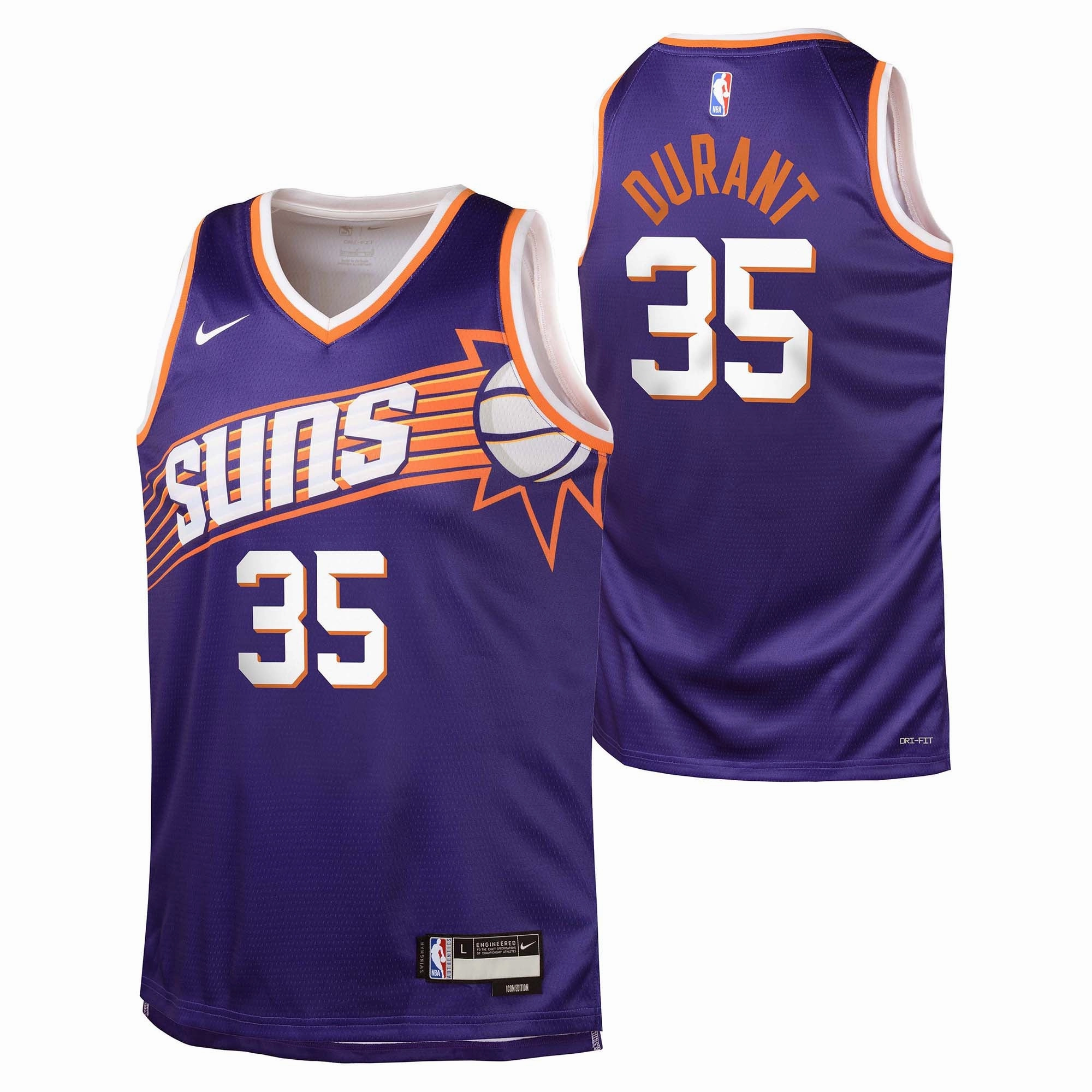 Junior's NBA Phoenix Suns Kevin Durant Icon Swingman Jersey